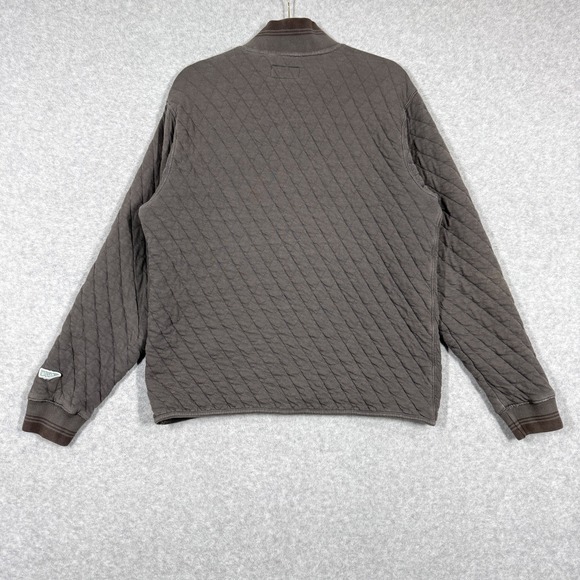 Wellen Sweatshirt Mens Medium Quilted Jersey Quarter Zip Pullover‎ Huckberry - Picture 9 of 16